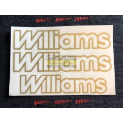 "Williams" side stickers (x2) + rear (1)