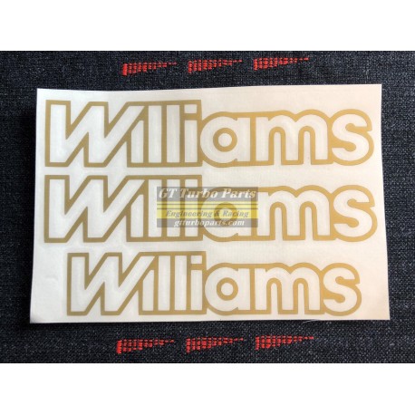 "Williams" side stickers (x2)