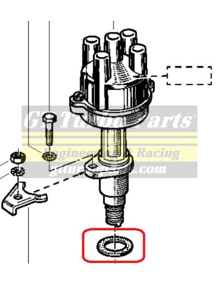 Ignition distributor seal 7703061013