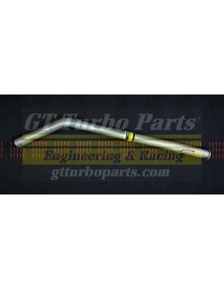 Tramo final de escape sin silenciador