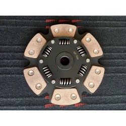 Clutch disc with sintered material and springs
