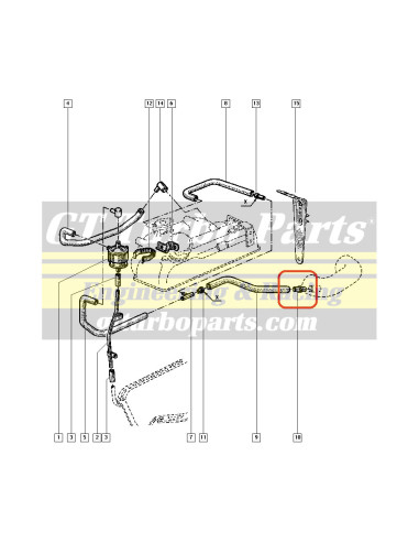 Conector teléfono a vapores de aceite