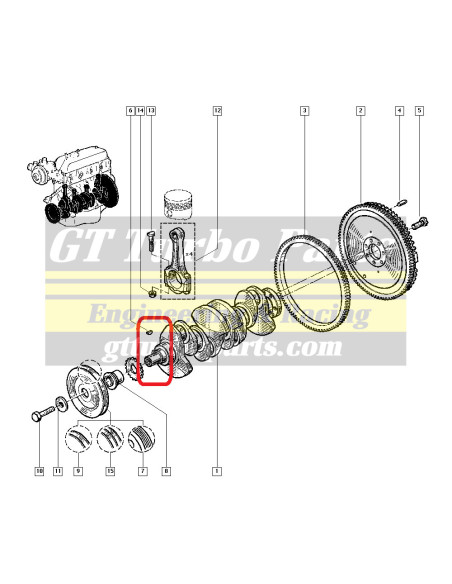Chaveta de cigüeñal