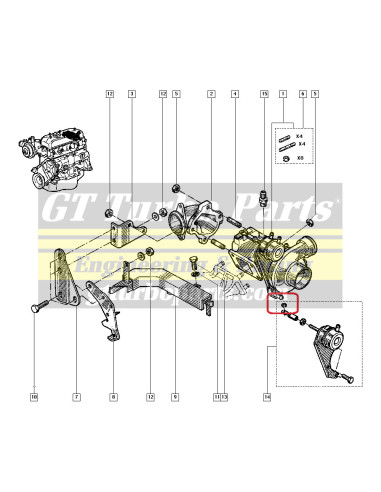 Clip de actuador de wastegate