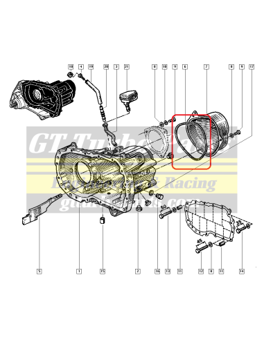 Joint torique de couvercle de boîte de vitesses JB3 et JC5 8200117602
