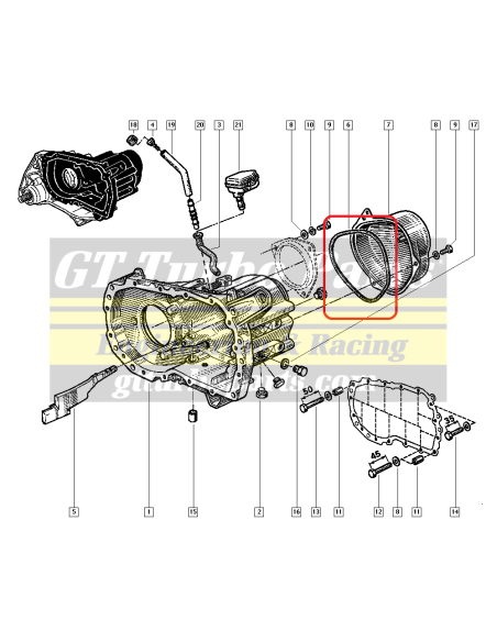 Joint torique de couvercle de boîte de vitesses JB3 et JC5 8200117602