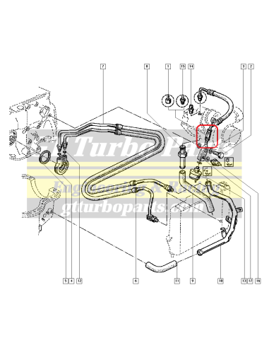 Valvula retención aceite Turbo