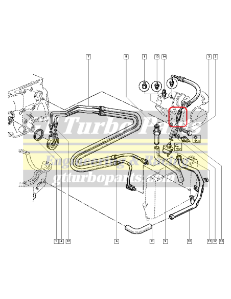 Clapet anti-retour d'huile turbo