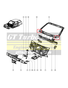 A-Pillar and Wing junction reinforcement plates 2