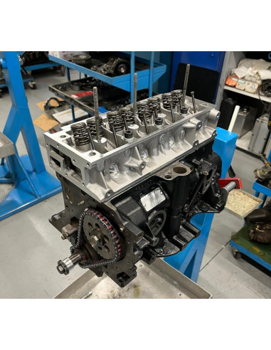 Engine rebuild service with bench start, shakedown and performance checking.