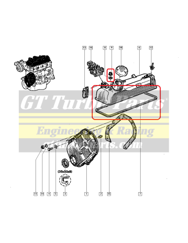 Rocker cover sealing kit