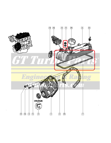 Kit de estanqueidad tapa de balancines