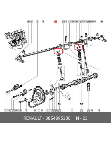 Valve retainers (set of 16)