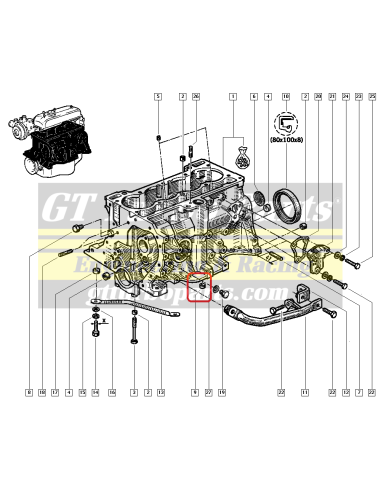 7705010056 Centrador de bloque motor