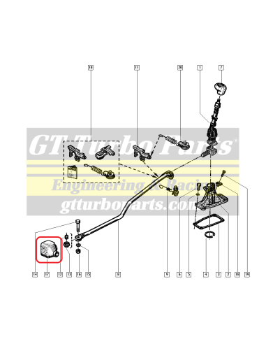 GT Turbo Parts Selector Boot (Replaces 7700718856)