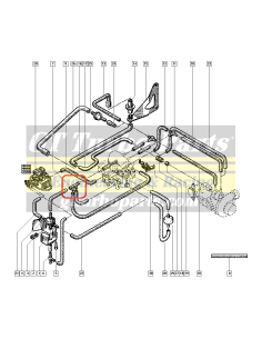 Conector doble "T" Toma de Presión Carburador y Regulador 7705030085 2
