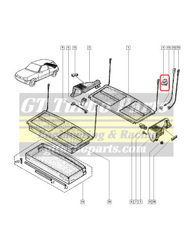 Grapa de tirante bandeja trasera 7700759590