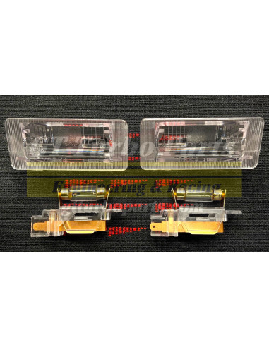 Conjunto de 2 Luces de matrícula completo