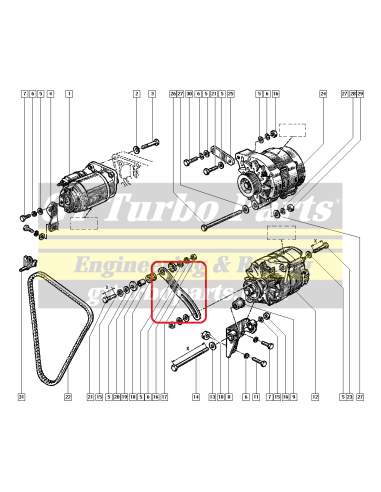 Alternator tensioner arm 7700731742 7700725959