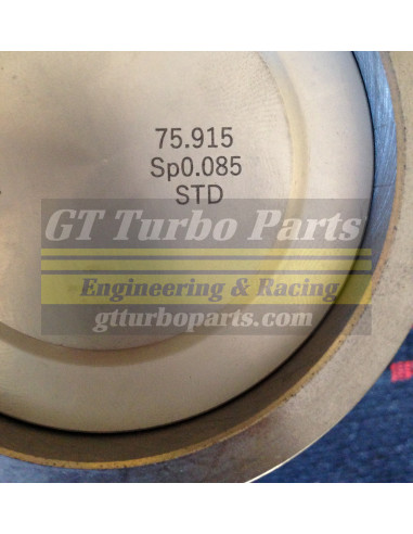 4 pistons, segments, boulons et chemises STD 76.00mm