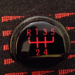 Gear knob number sticker
