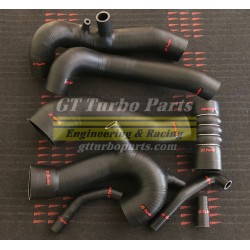 21 Turbo black matt silicon hoses. 4 layers.