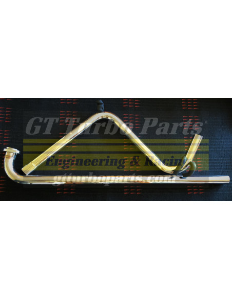 Premier et intermédiaire sections d'échappement en acier inoxydable avec port de lecture Lambda.