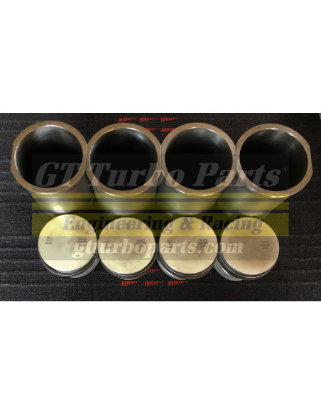Pistons plats de 76,60 mm et chemises GS800. Dimensions d'homologation Gr.A Renault Sport